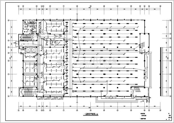 某学院2号学生食堂电气全套施工图纸-图一