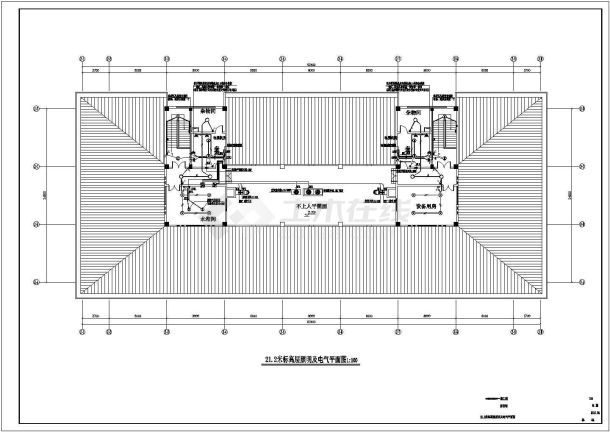 某新建学校5层图书馆电气设计施工图-图二