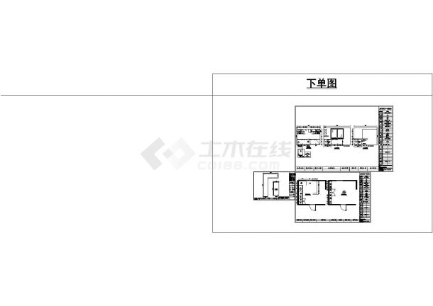 某城市住宅厨柜设计CAD建筑户型图纸-图二