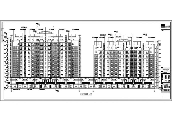 某地住宅小区小高层住宅楼建筑方案设计图_图1