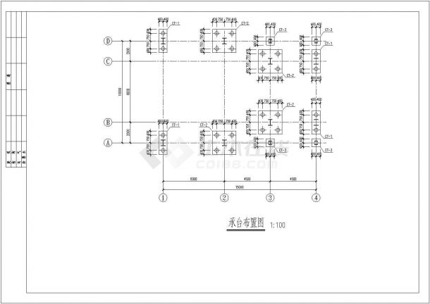 某地区二层钢框架厂房结构施工图纸-图二