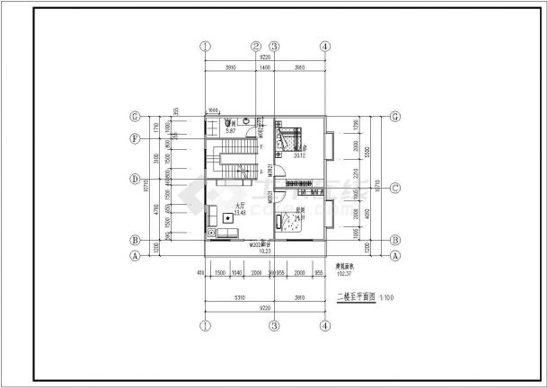 90平米农村自建住宅建筑施工图纸-图二