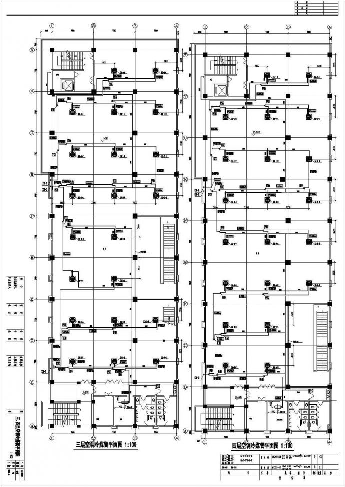 [广州]八层综合商务大楼楼经典空调系统设计cad施工图_图1