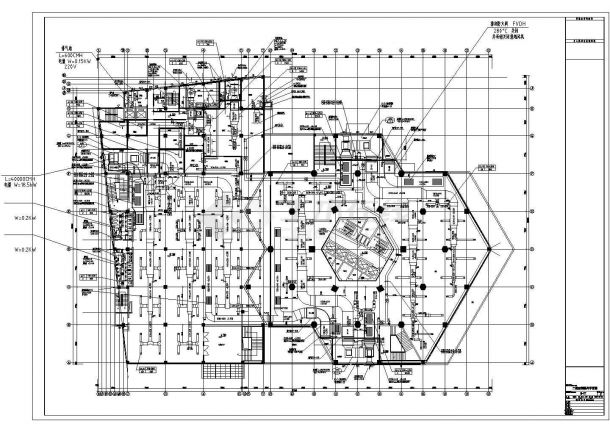 某地区办公大厦暖通经典中央空调系统cad全套施工设计图-图二
