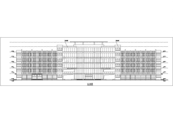 某地5层框架结构两个办公楼建筑方案图-图二