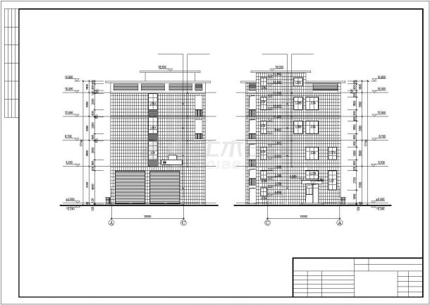 某地4层公厕垃圾转运站建筑设计施工图-图一