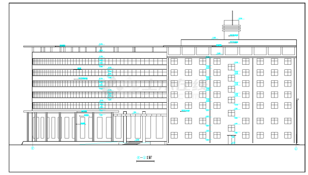 市某假日酒店建筑全套施工CAD设计图-图二