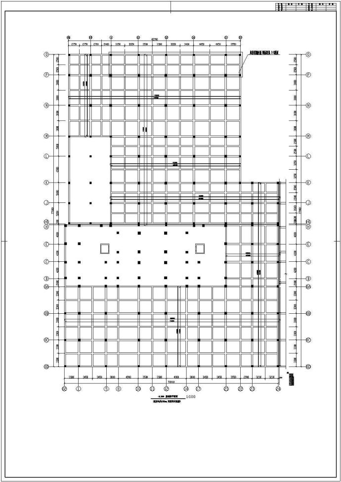 某地区框架结构科技综合楼结构设计施工图_图1