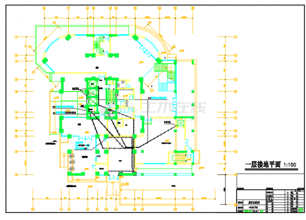 某市高层住宅楼电气设计施工CAD图-图一