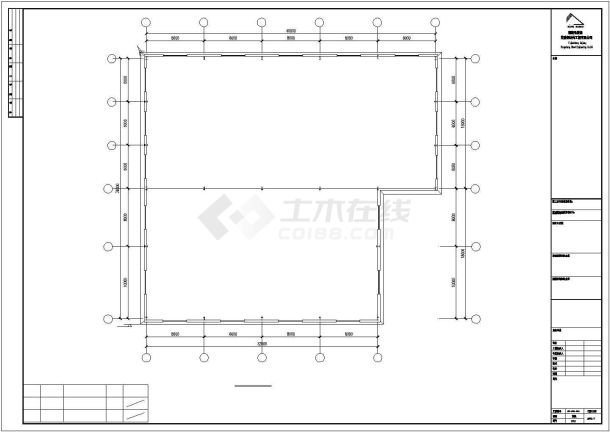 某公司车间钢结构工程CAD建筑设计图-图一