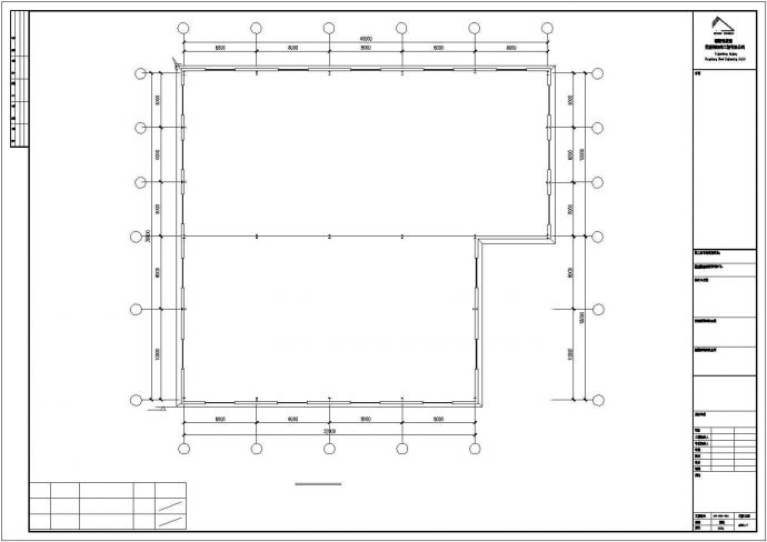 某公司车间钢结构工程CAD建筑设计图_图1