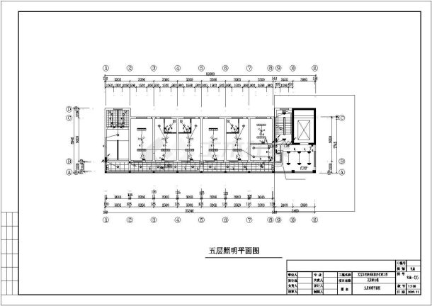 上海XX区5层传染病医院强电图纸-图二