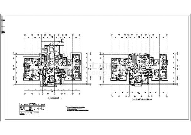 某三十二层住宅楼电气设计全套施工图-图一
