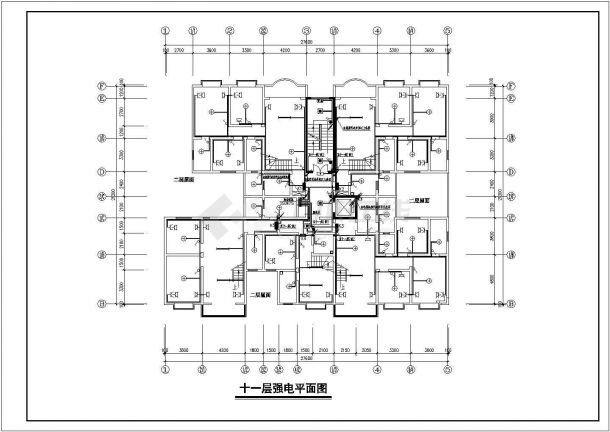 某地区小高层电梯住宅楼电气设计CAD图-图一