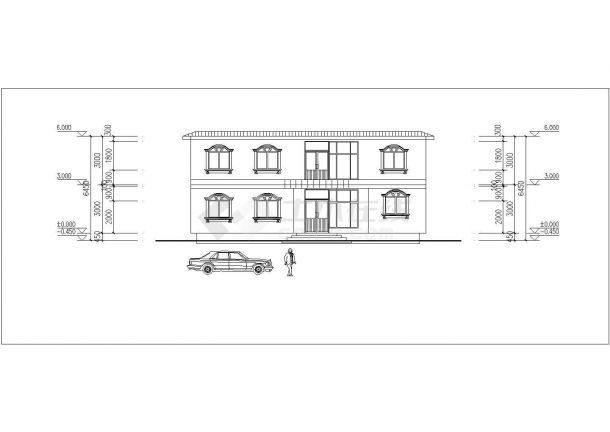 某地区二层别墅全套施工图（含建筑、结构、水暖电）-图二