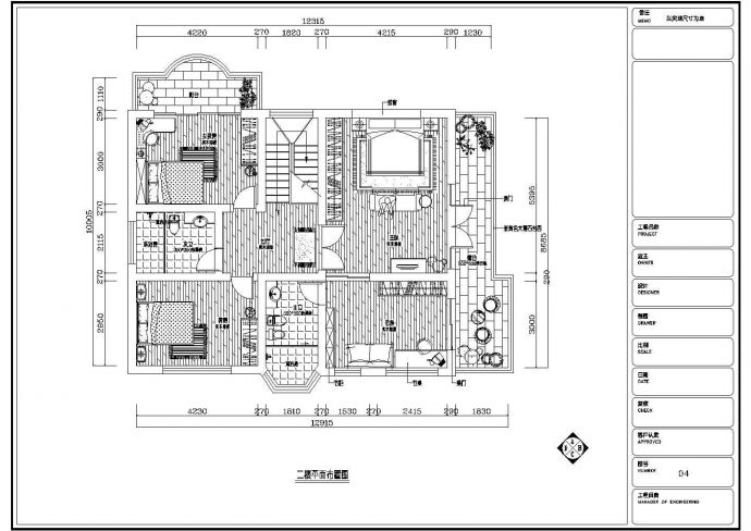 简欧风格别墅的CAD装修图含实景_图1