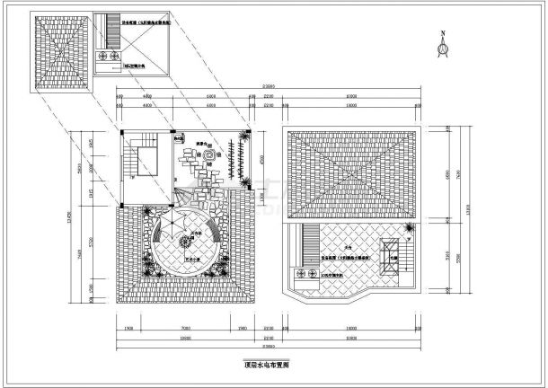 某地三层框架结构花园别墅室内装修设计施工图-图二
