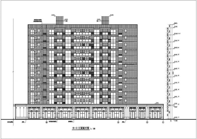某住宅小区3楼建筑施工图的完整CAD实际图纸_图1