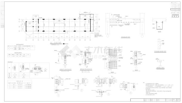 新源里实验结构cad施工图图纸-图二