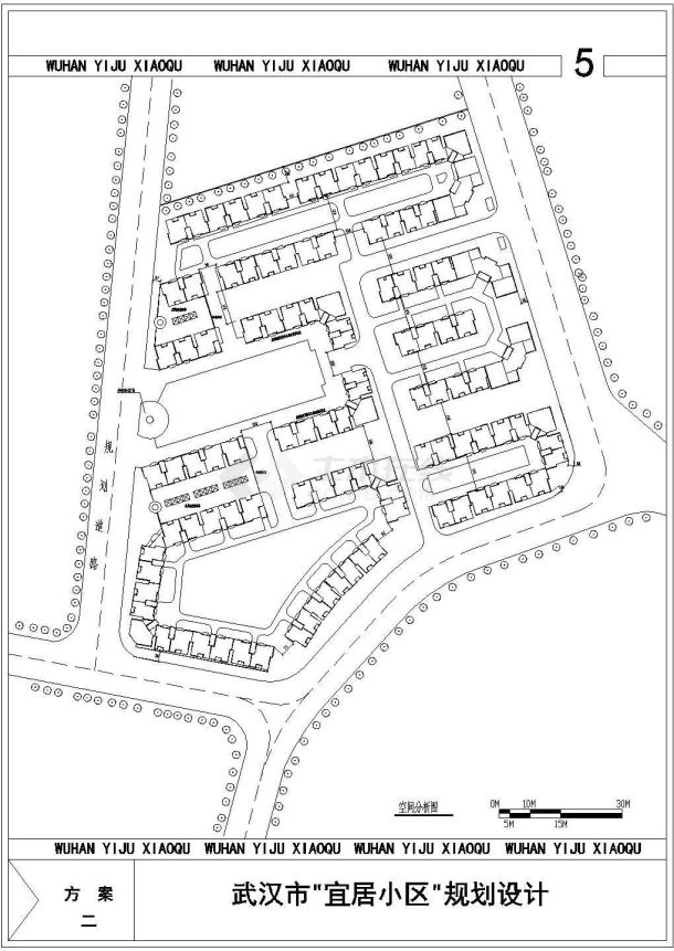 某地区新家园居住区规划设计方案图纸-图二