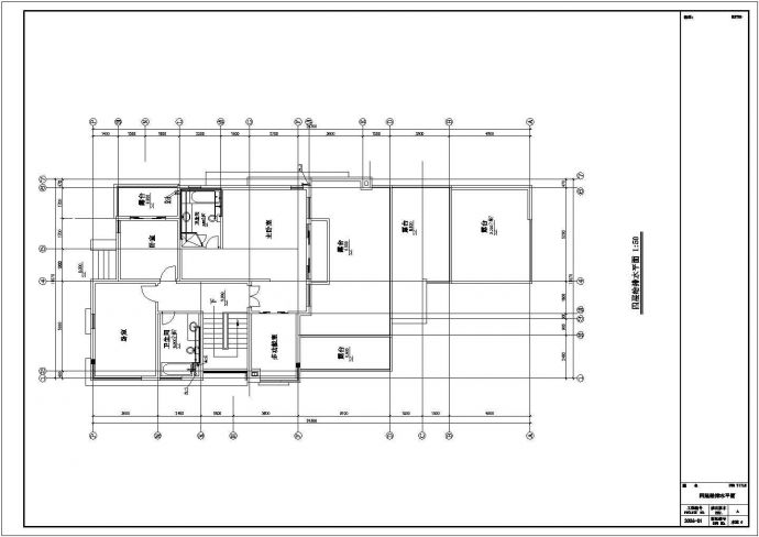 某别墅水电气系统全套设计施工CAD图_图1