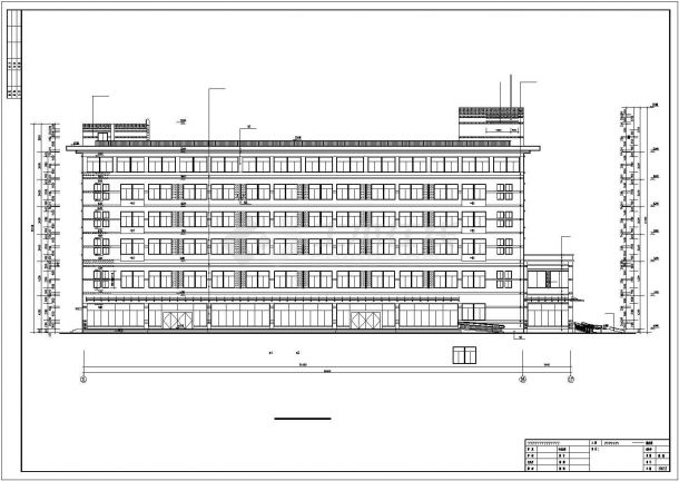 某商务楼大厦建筑设计施工CAD方案图-图二