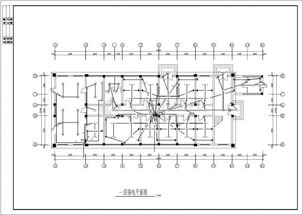 防疫站综合楼全套具体电气设计施工CAD图-图一