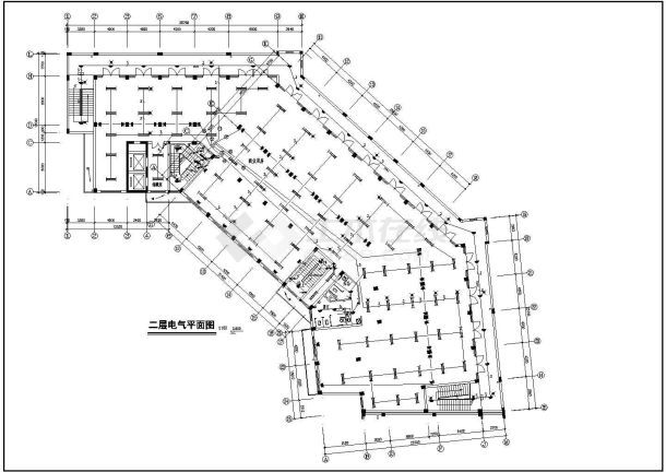 江西1#楼改全套具体电气设计施工CAD图-图二