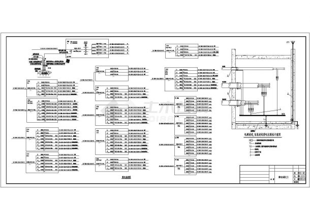 某中学综合楼电气设计全套cad施工图-图二