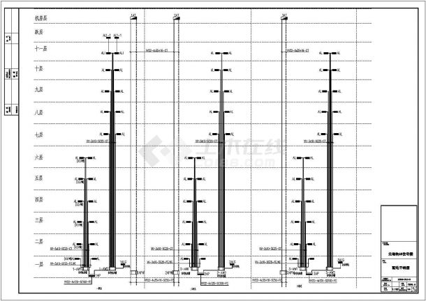 十一跃十二层综合楼全套具体电气设计施工CAD图-图二