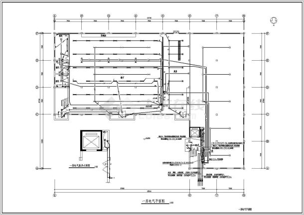 制衣有限公司综合楼全套具体电气设计施工CAD图-图二