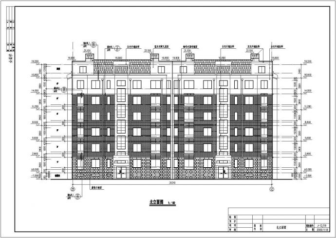 某地六层砖混结构住宅楼建筑设计施工图_图1