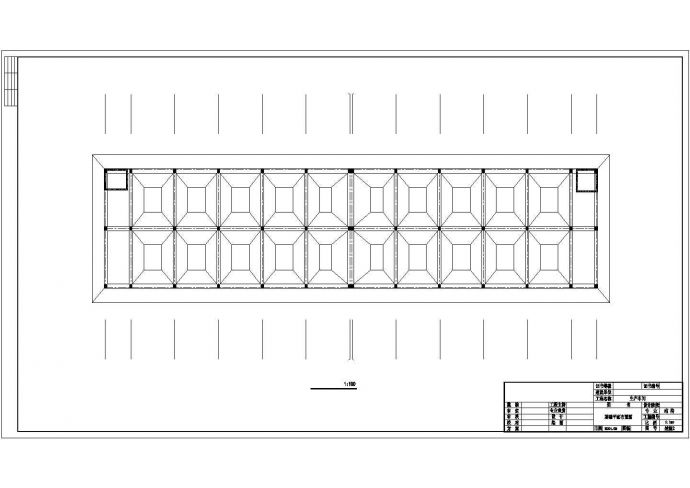 某电子厂生产车间建筑结构设计图纸_图1