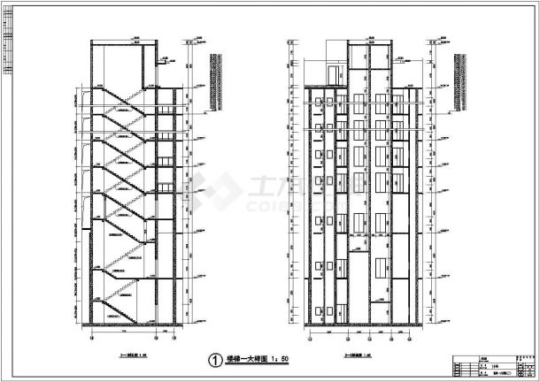 某上城1号楼三十二层塔式住宅楼建筑CAD施工图-图二