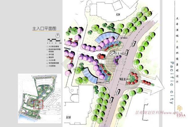 太平洋城小区景观设计方案04-图一