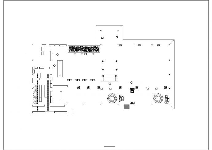某地单层钢结构餐馆室内装修设计施工图_图1