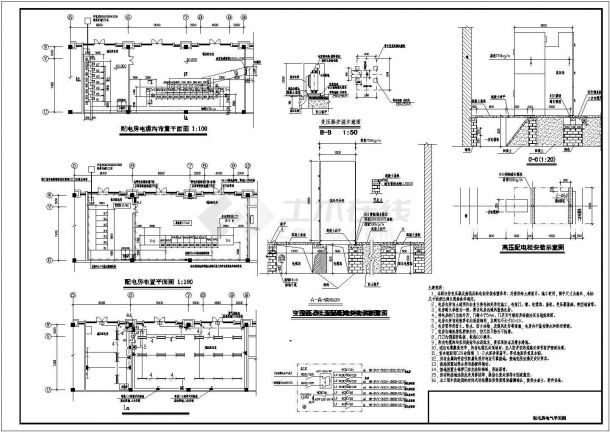 某地区实验楼低压电气设计系统CAD图-图二