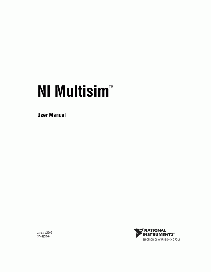 Multisim Instruction Manual_图1