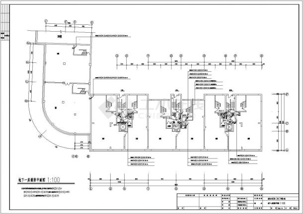 某地区小区B区  2号,7号楼电气设计CAD图-图二