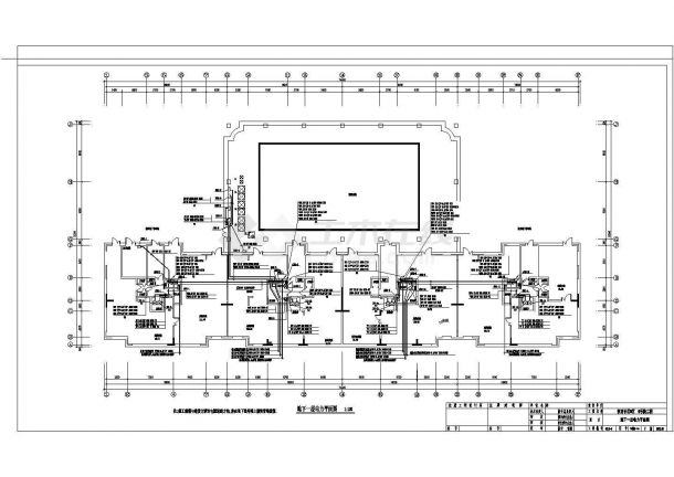 某地区类高层住宅电气设计CAD图-图二