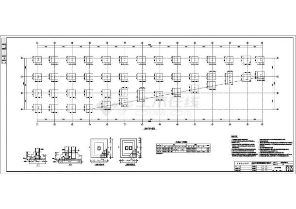 某地2层钢框架结构厂房全套结构施工图-图一