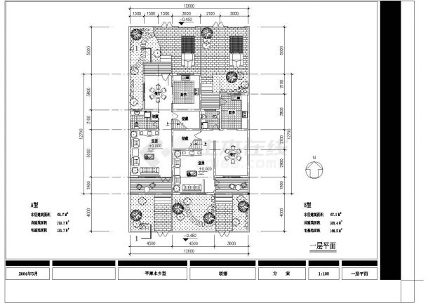 某地农宅设计方案建筑cad图纸（节点详细）-图一