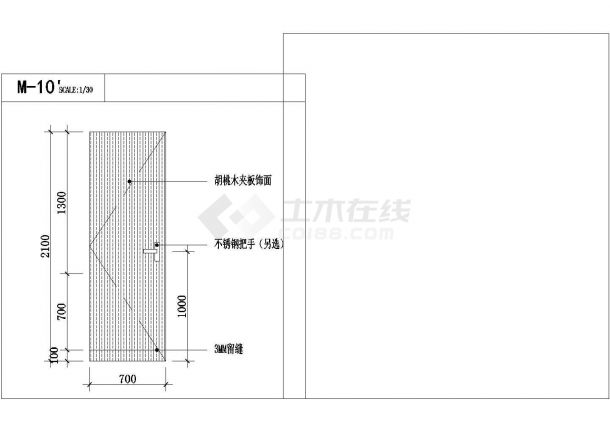 住宅房门表设计方案及施工全套CAD图纸-图二
