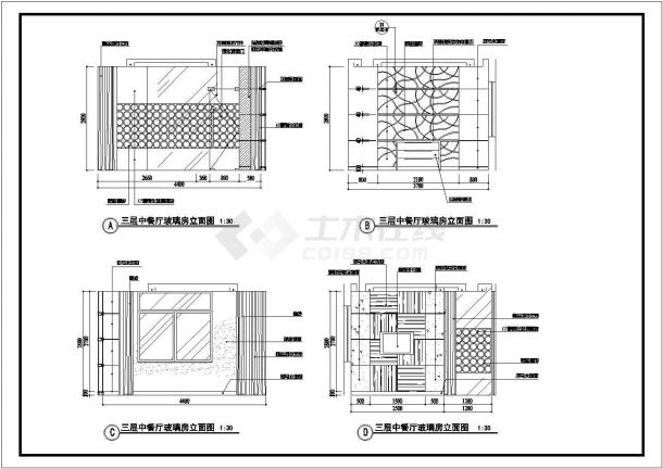 三层住宅楼施工及设计方案全套CAD图纸-图二