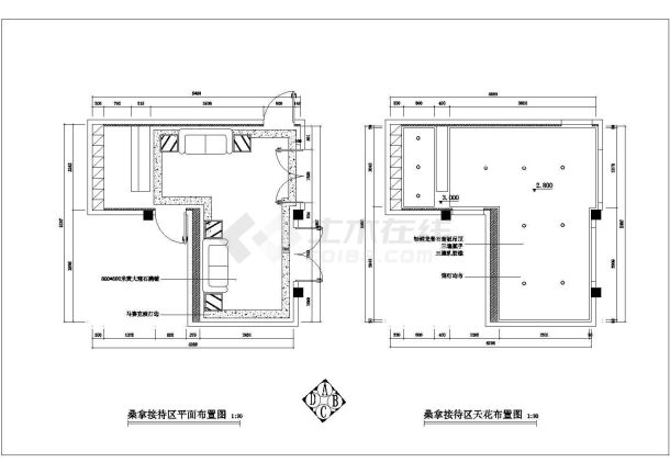 浴室建筑设计及施工方案全套CAD图纸-图二