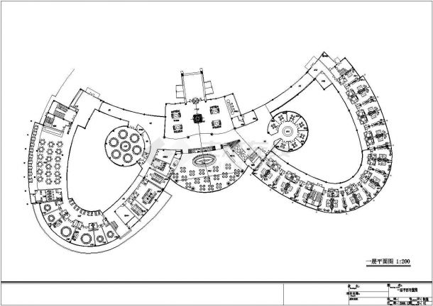 [上海]异型酒店室内装修设计方案全套CAD图纸-图一