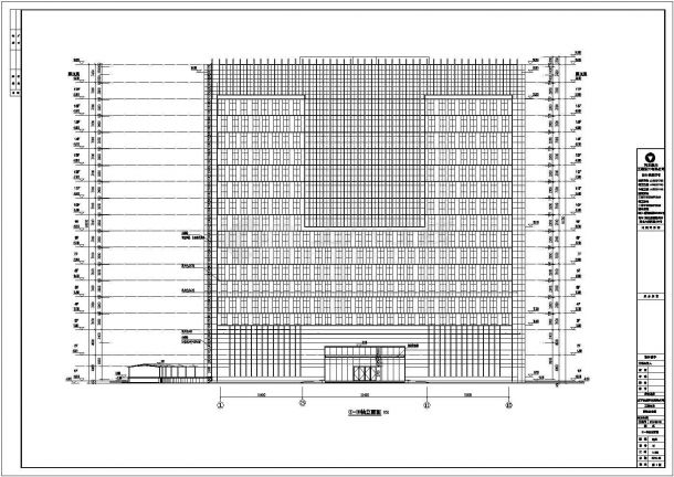 辽宁某地十七层框架结构酒店建筑设计施工图纸-图二