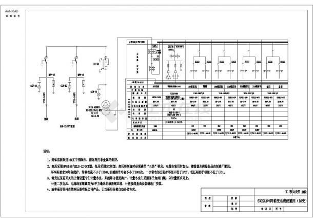 630kVA环网箱变系统高低压一次系统图-图一