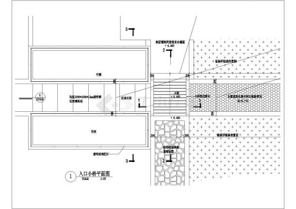 某地区21套溪流水池景观设计施工详图-图二