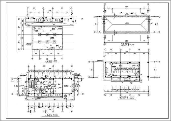 某学院配电房及地下泵房电气施工设计图_图1